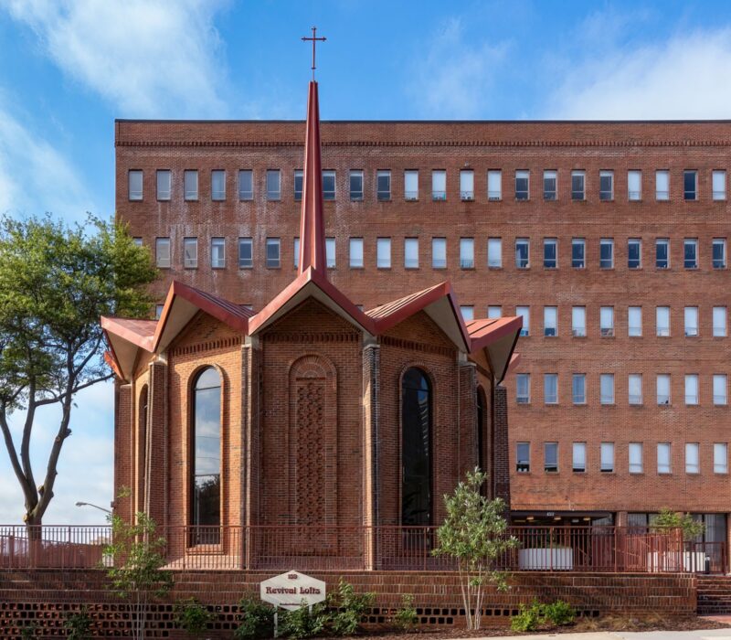 A converted chapel is now the Revival Lofts apartment building