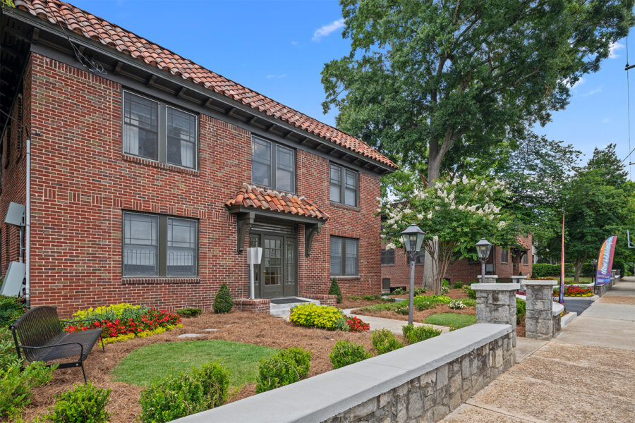 Residential brick buildings